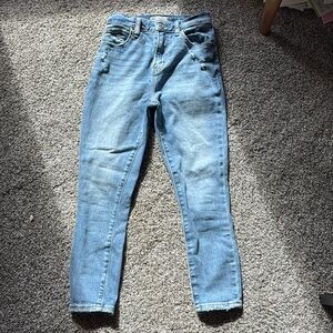 Abercrombie & Fitch Women's Skinny Jeans - Light Blue